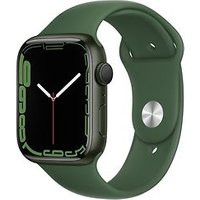 Apple Watch Series 7 45 mm kast van groen aluminium met klaver sportbandje [wifi]