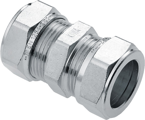 Bonfix knelkoppeling - Rechte koppeling - 10x10mm - Vertint Messing
