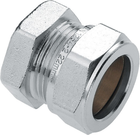 Bonfix knelkoppeling - Eindkoppeling - 28mm - Vertint Messing