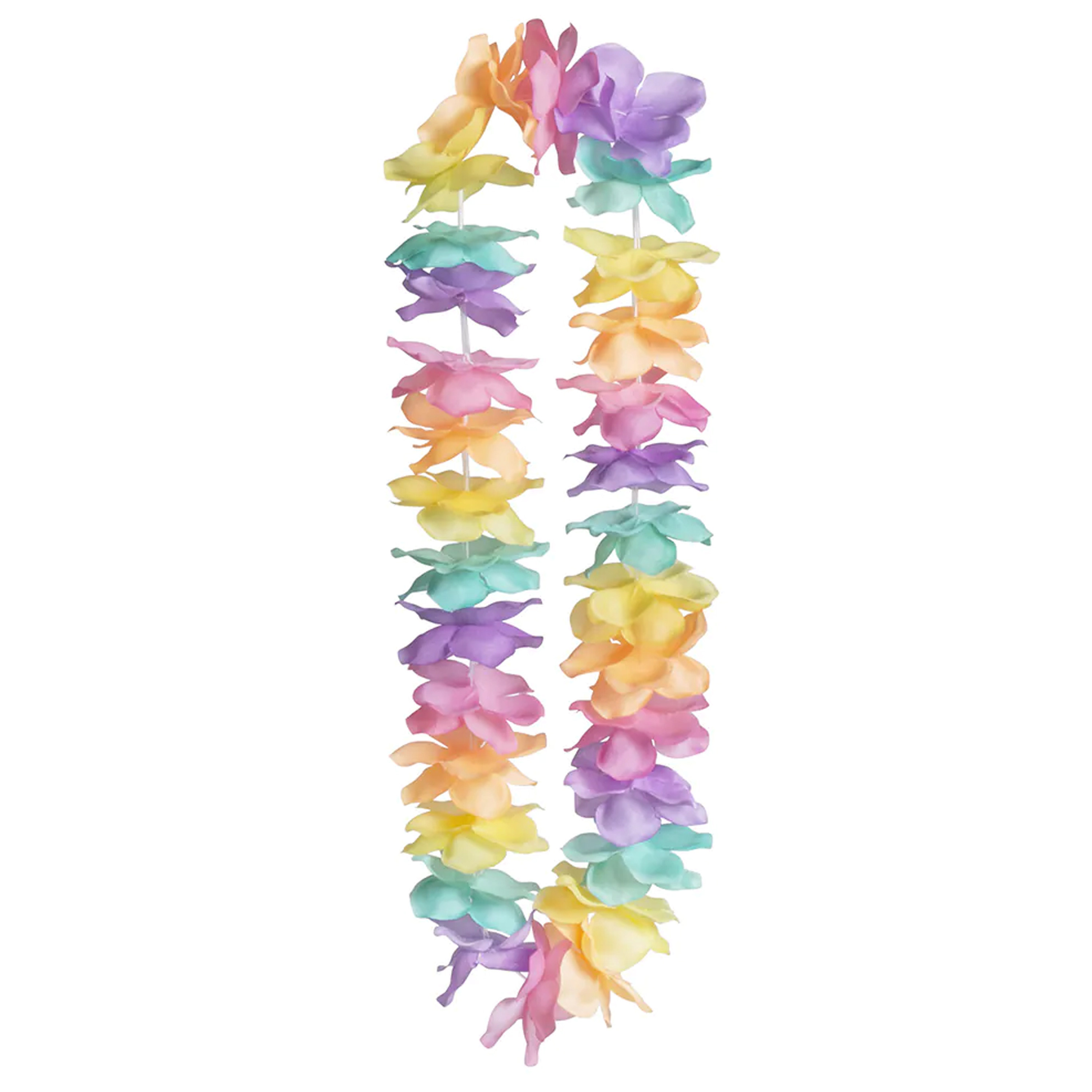 Toppers - Hawaii krans/slinger - Tropische/zomerse kleuren mix - Bloemen hals slingers