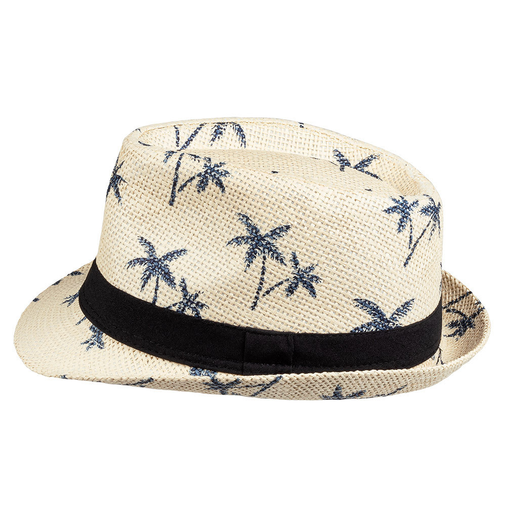 Toppers - Verkleed hoedje voor Tropical Hawaii party - palmbomen print - volwassenen - Carnaval