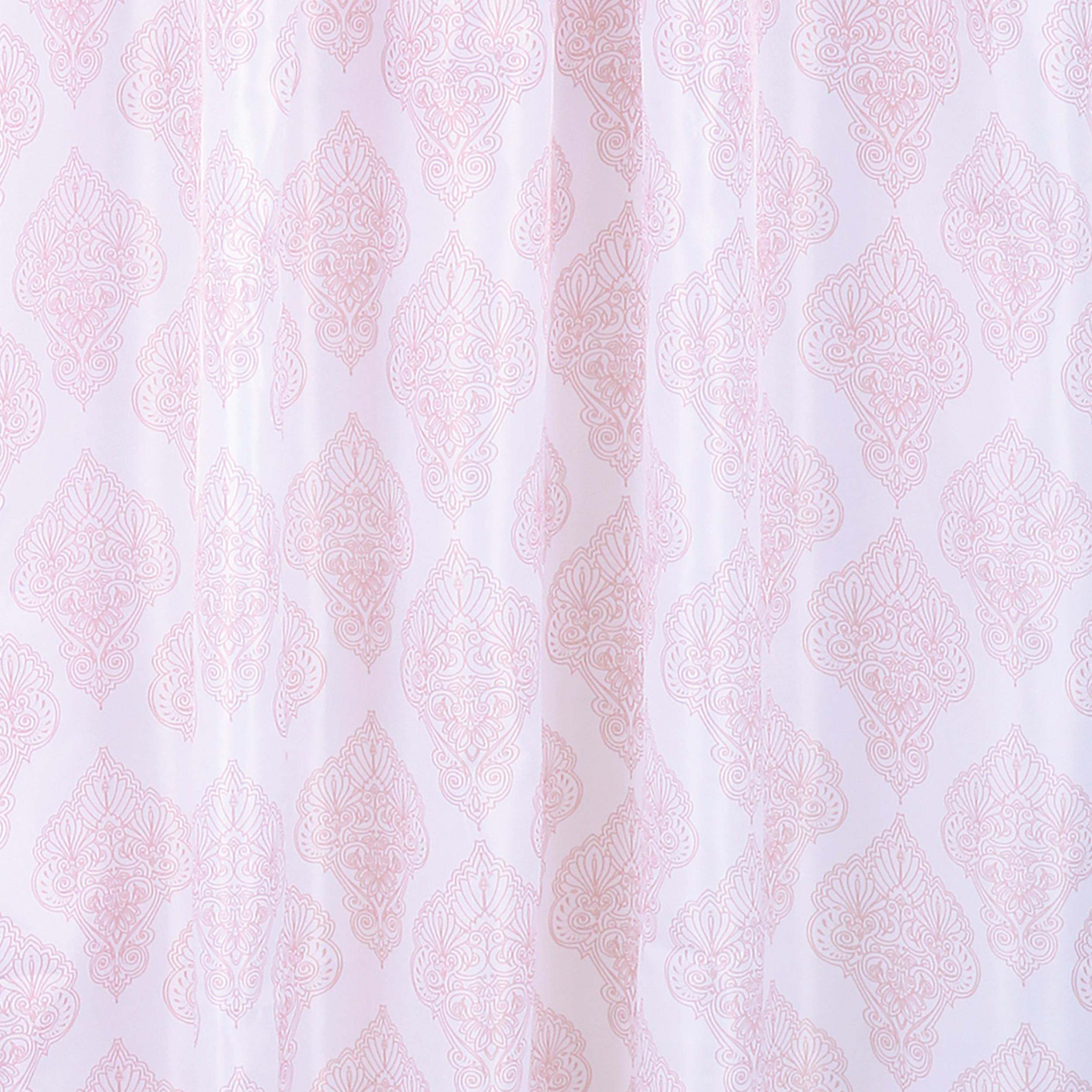 Differnz Boho douchegordijn verzwaarde onderzoom 100% Polyester pink 180 x 200 cm