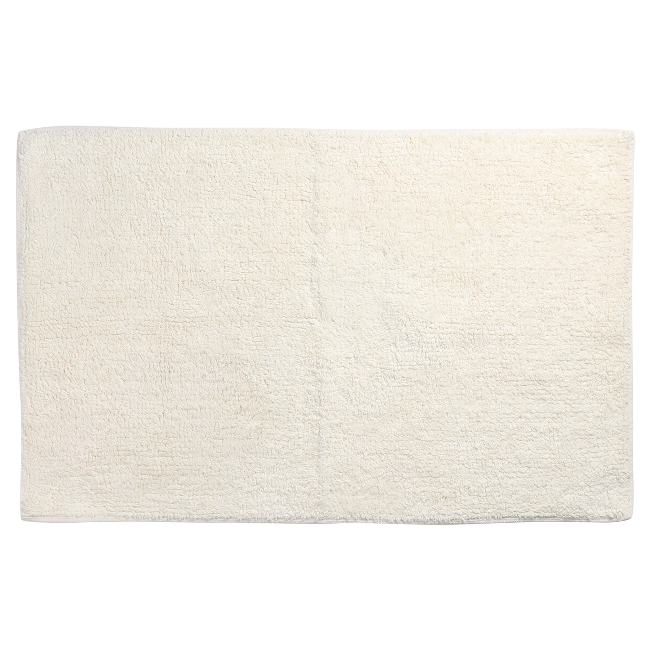 Differnz Initio badmat geschikt voor vloerverwarming 100% katoen 50 x 80 cm off white