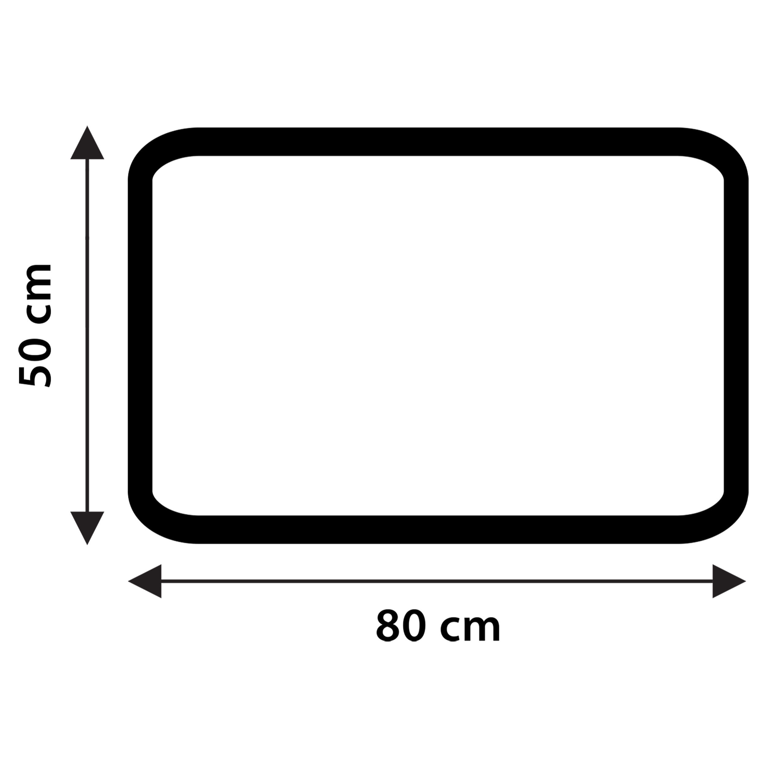Differnz Popcorn badmat geschikt voor vloerverwarming 100% katoen 50 x 80 cm zwart