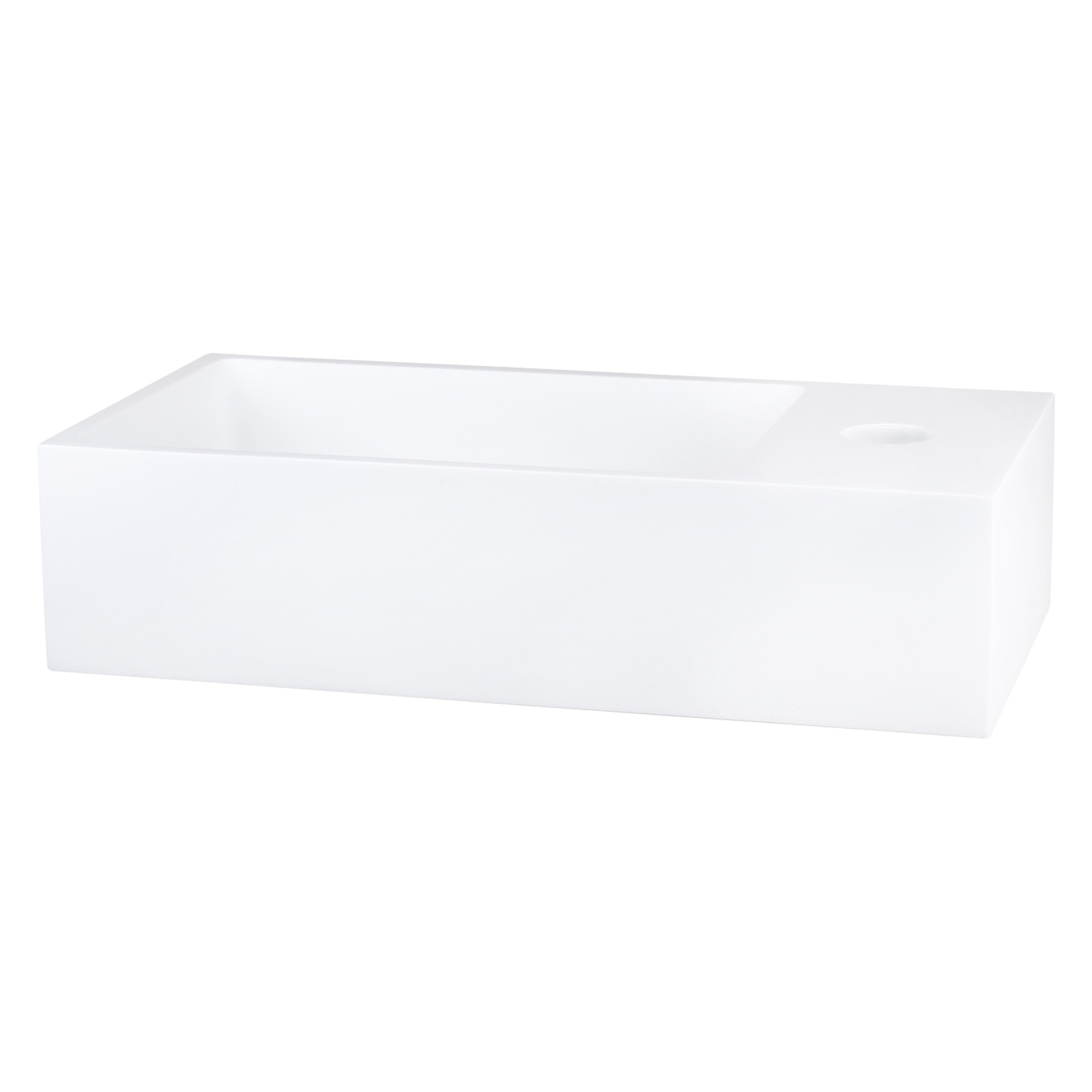 Differnz Solid fontein solid surface wit 36 x 18.5 x 9 cm