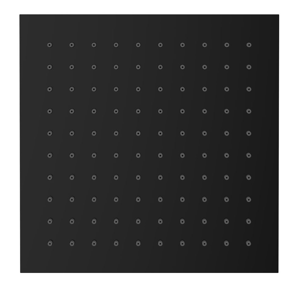 Wiesbaden luxe mess.hoofddouche vierkant 200mmx8mm mat zwart