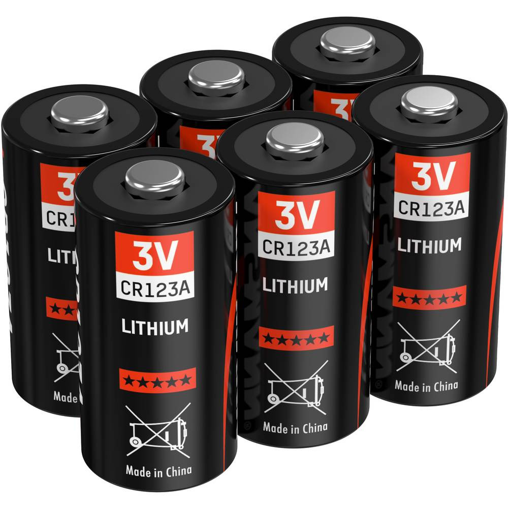 Ansmann CR123 CR123A Fotobatterij Lithium 1375 mAh 3 V 6 stuk(s)