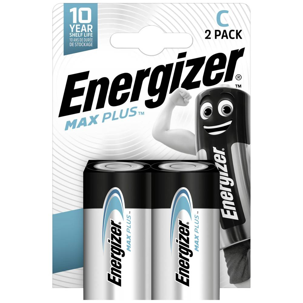 C batterij (baby) Energizer Max Plus Alkaline 1.5 V 2 stuk(s)