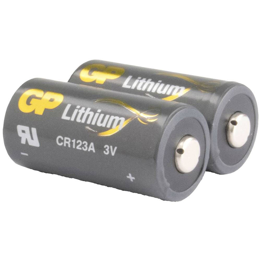 GP Batteries GPCR123AECO125C2 CR123A Fotobatterij Lithium 1400 mAh 3 V 2 stuk(s)