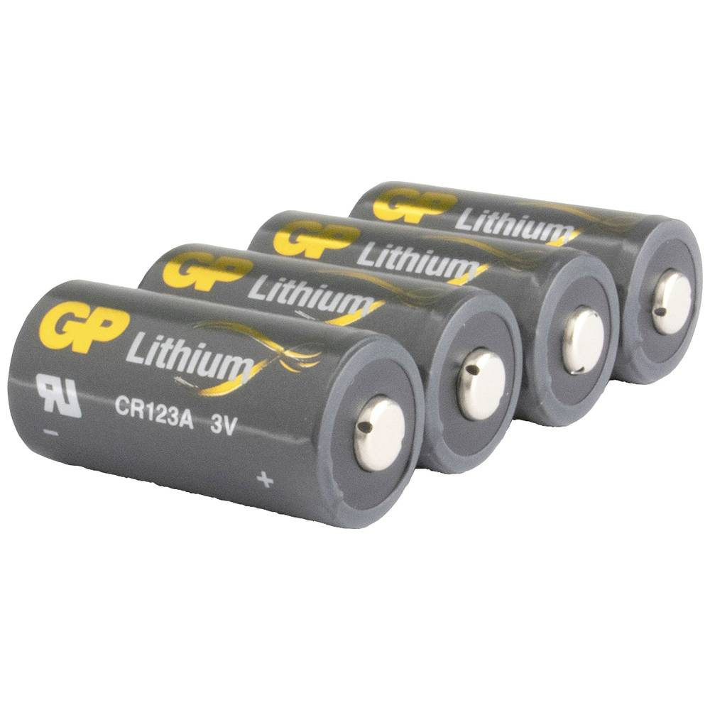 GP Batteries GPCR123AECO135C4 CR123A Fotobatterij Lithium 1400 mAh 3 V 4 stuk(s)
