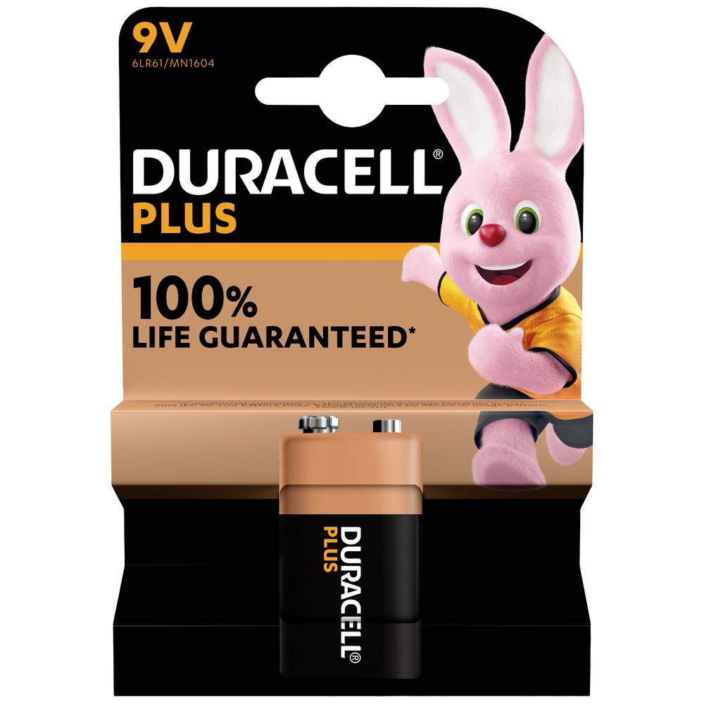 Duracell Plus-9V B1 9V batterij (blok) Alkaline 9 V 1 stuk(s)