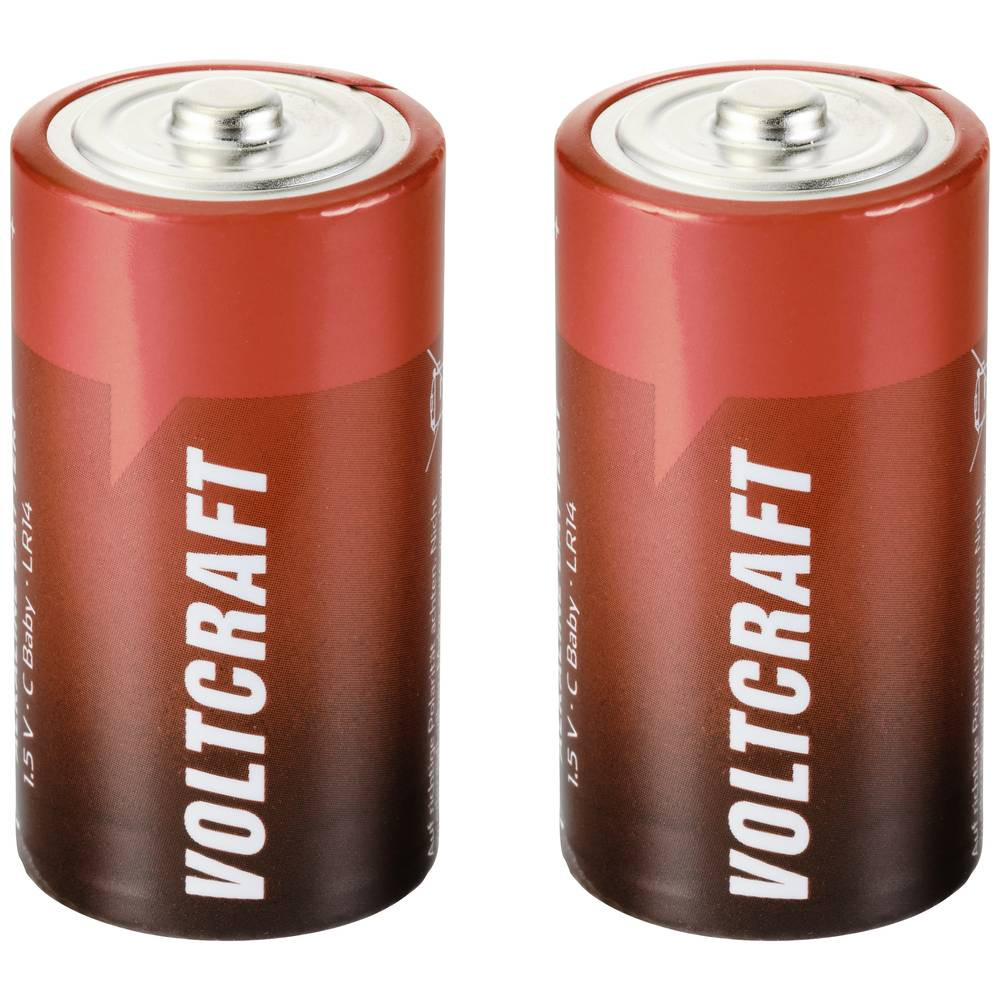 VOLTCRAFT Industrial LR14 C batterij (baby) Alkaline 1.5 V 7500 mAh 2 stuk(s)