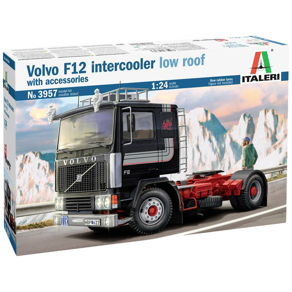 Italeri 3957 Volvo F-12 Intercooler Low Roof Vrachtwagen (bouwpakket) 1:24