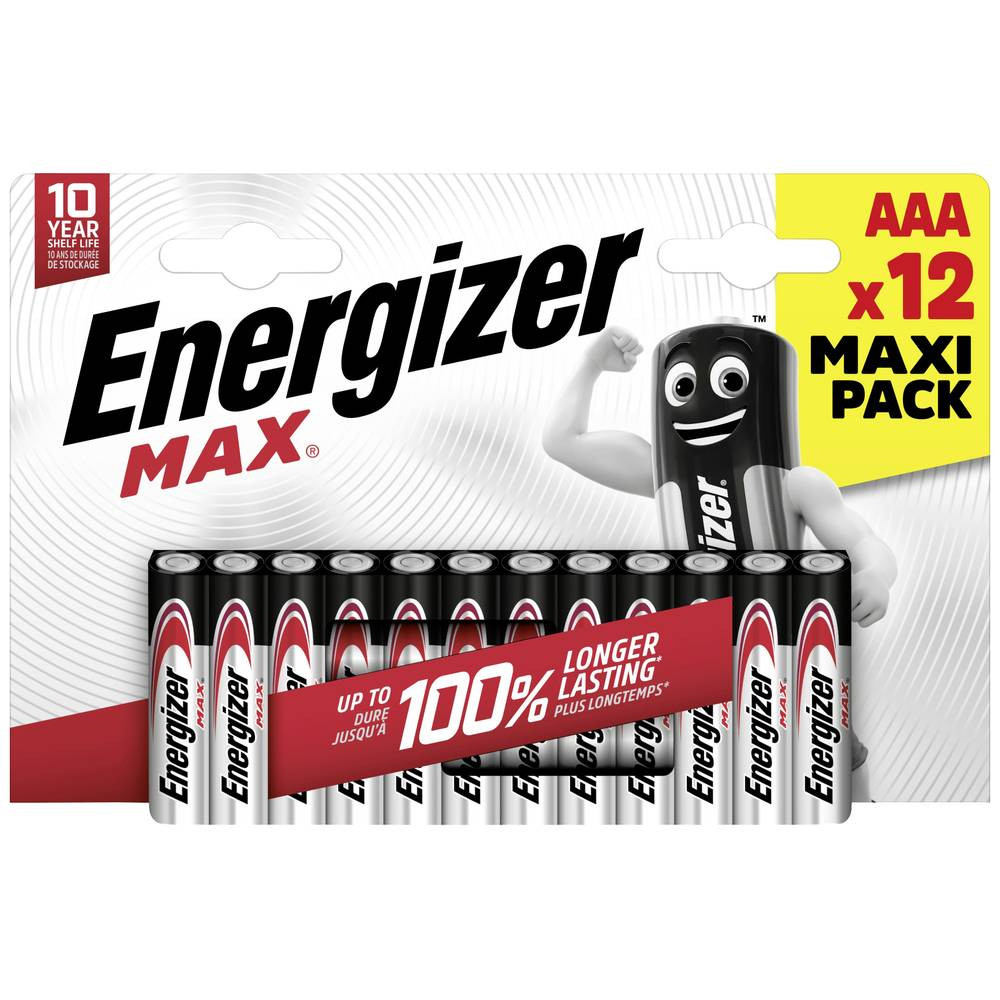 Energizer Max AAA batterij (potlood) Alkaline 1.5 V 12 stuk(s)