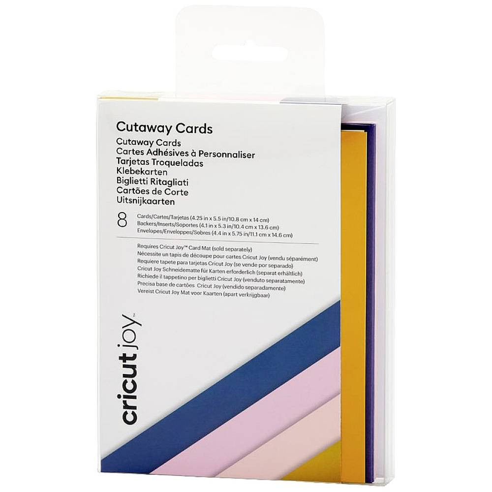 Cricut Joy™ Cutaway Cards Kaartenset Violet, Roze, Roze, Oker