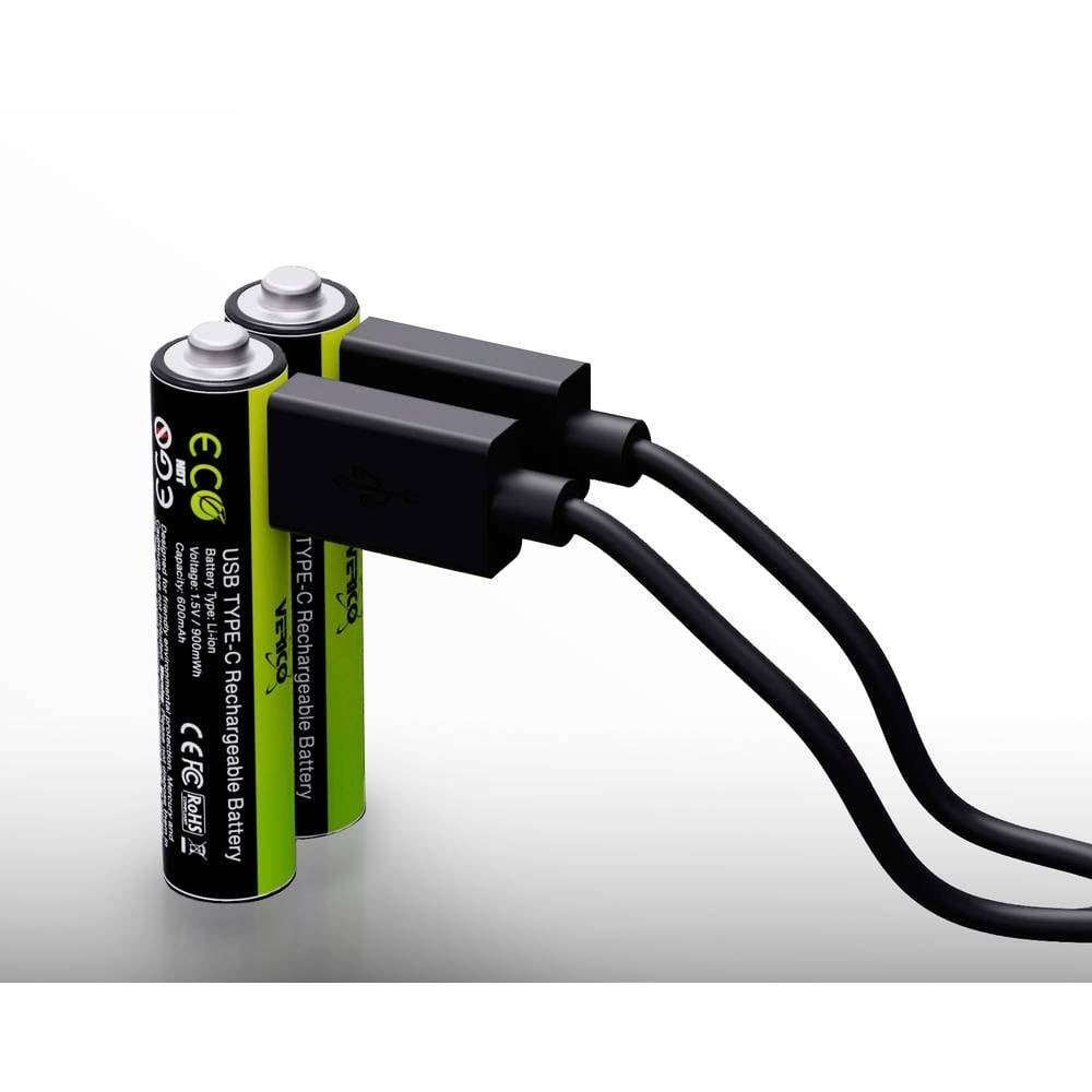Verico Verico LoopEnergy AAA USB-C Micro-Akku 900mWh 2 St. Oplaadbare batterij (USB-C) Li-ion 600 mAh 1.5 V 2 stuk(s)