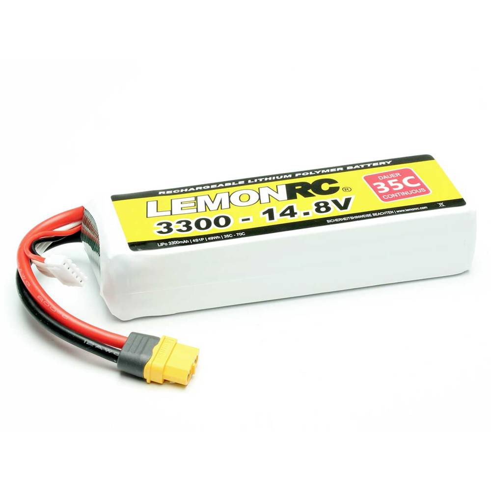 LemonRC LiPo accupack 14.8 V 3300 mAh Aantal cellen: 4 35 C Softcase XT60