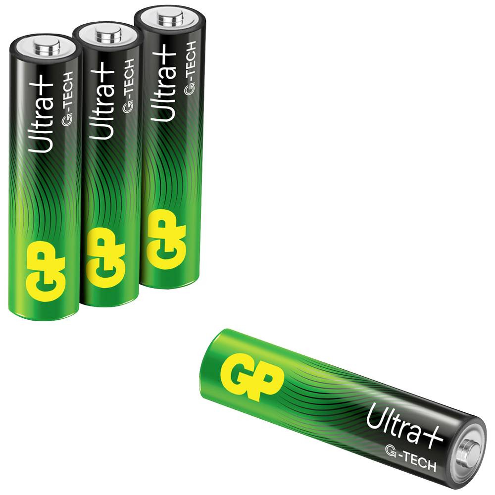 GP Batteries Ultra AAA batterij (potlood) Alkaline 1.5 V 4 stuk(s)