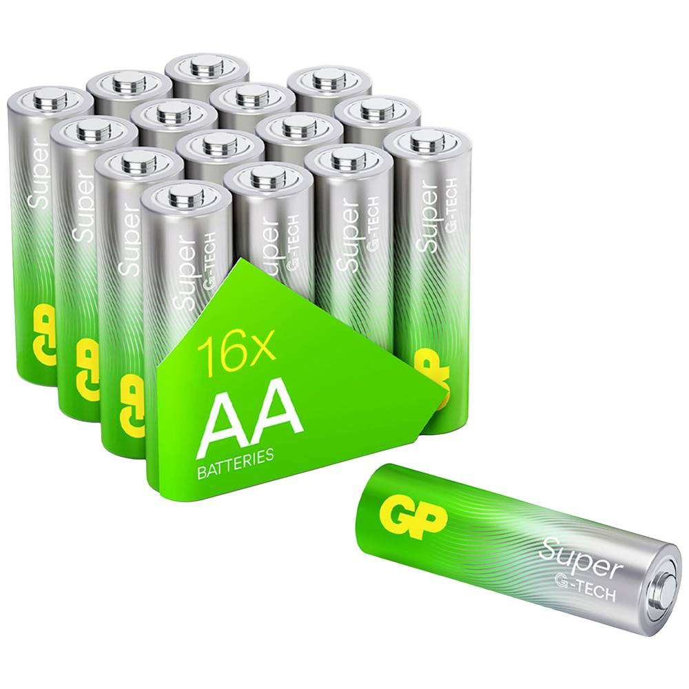 GP Batteries Super AA batterij (penlite) Alkaline 1.5 V 16 stuk(s)
