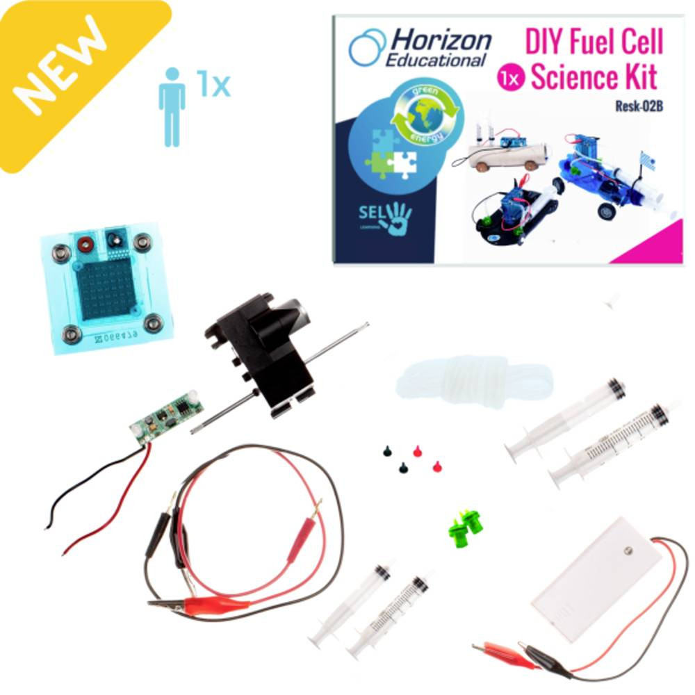 Horizon Educational RESK-02B-1 DIY Fuel Cell Science Kit Brandstofcellen, Techniek Brandstofcellen-auto vanaf 12 jaar