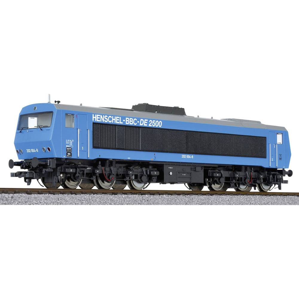 Liliput L132052 H0 dieselloc DE 2500 Henschel-BBC Nr. 202 004-8 blauw DC-versie