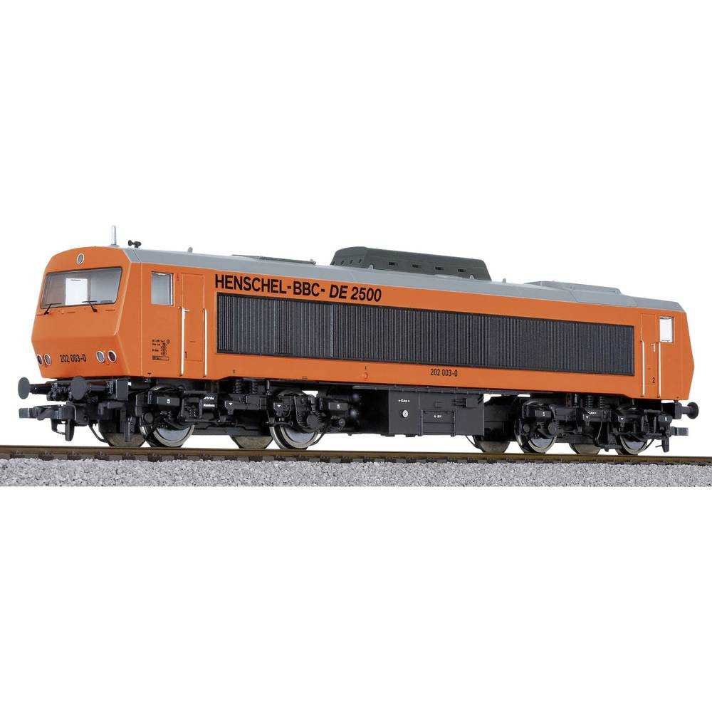 Liliput L132056 H0 dieselloc DE 2500 Henschel-BBC Nr. 202 003-0 rood-oranje AC-versie
