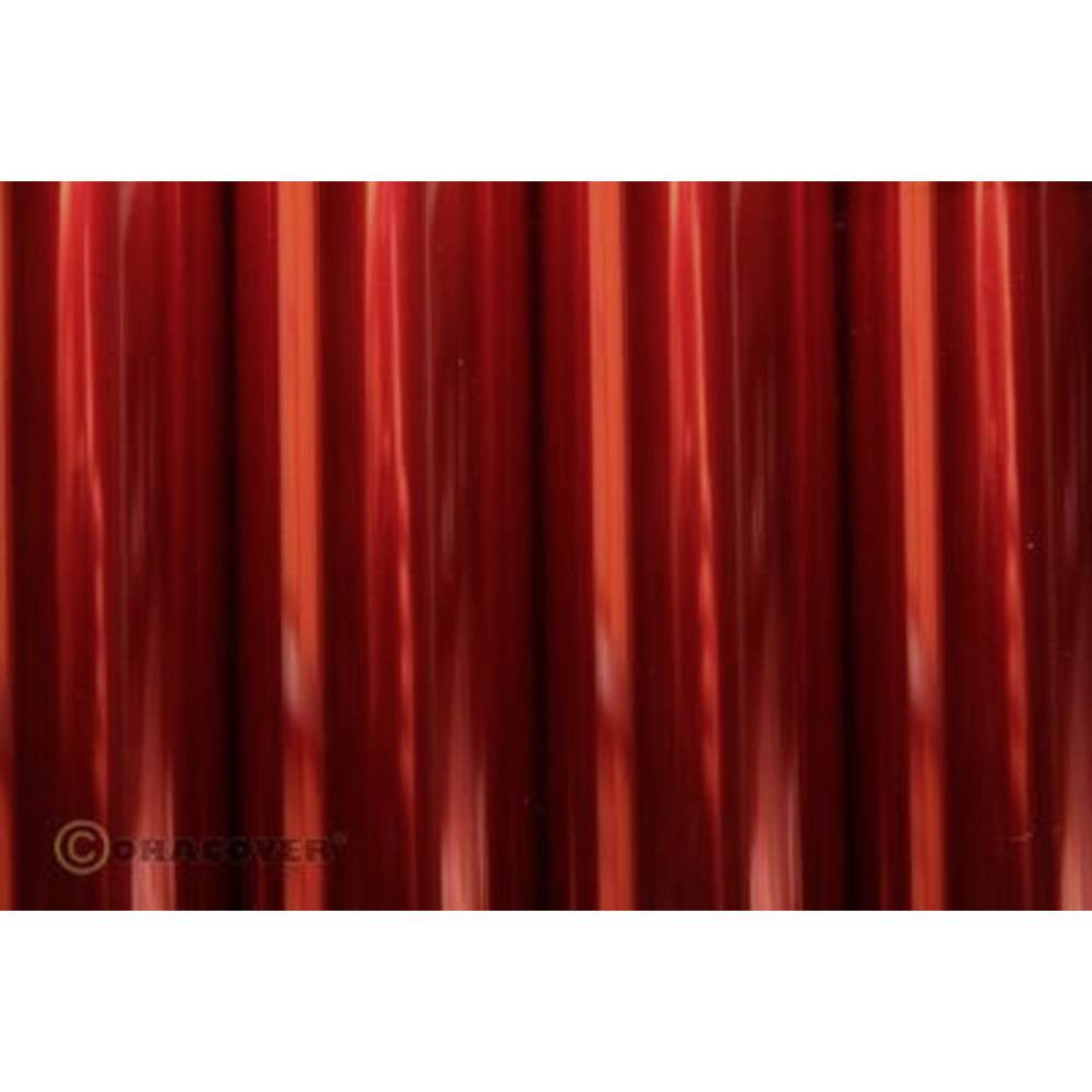 Oracover 21-029-010 Strijkfolie (l x b) 10 m x 60 cm Transparant rood
