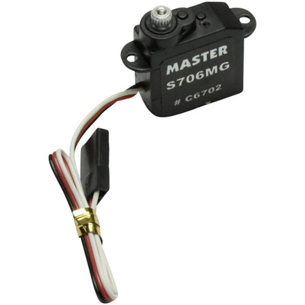 Master Mini-servo S706 MG Analoge servo Materiaal (aandrijving): Titanium Stekkersysteem: Uni (Graupner/JR/Futaba)
