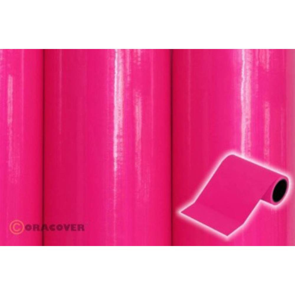 Oracover 27-025-005 Decoratiestrepen Oratrim (l x b) 5 m x 9.5 cm Roze (fluorescerend)