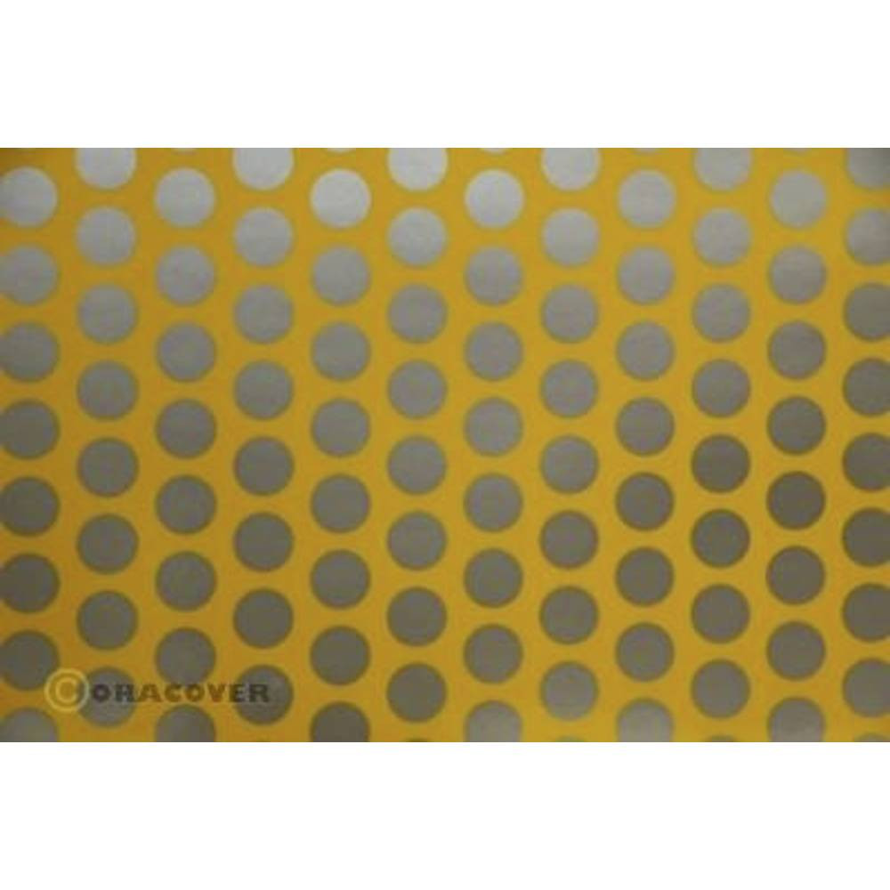 Oracover 41-030-091-002 Strijkfolie Fun 1 (l x b) 2 m x 60 cm Cub-geel, Zilver
