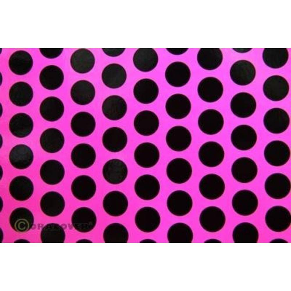 Oracover 45-014-071-002 Plakfolie Orastick Fun 1 (l x b) 2 m x 60 cm Neon-roze-zwart (fluorescerend)