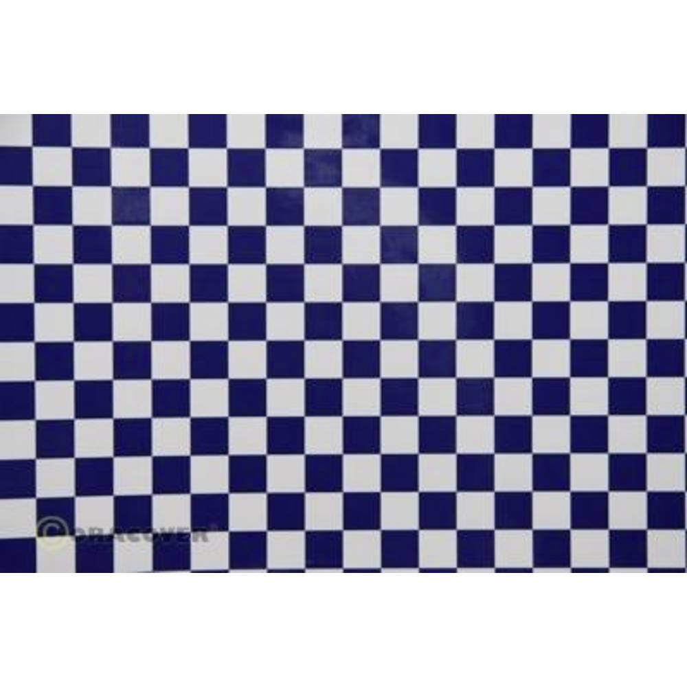 Oracover 44-010-052-002 Strijkfolie Fun 4 (l x b) 2 m x 60 cm Wit, Donkerblauw
