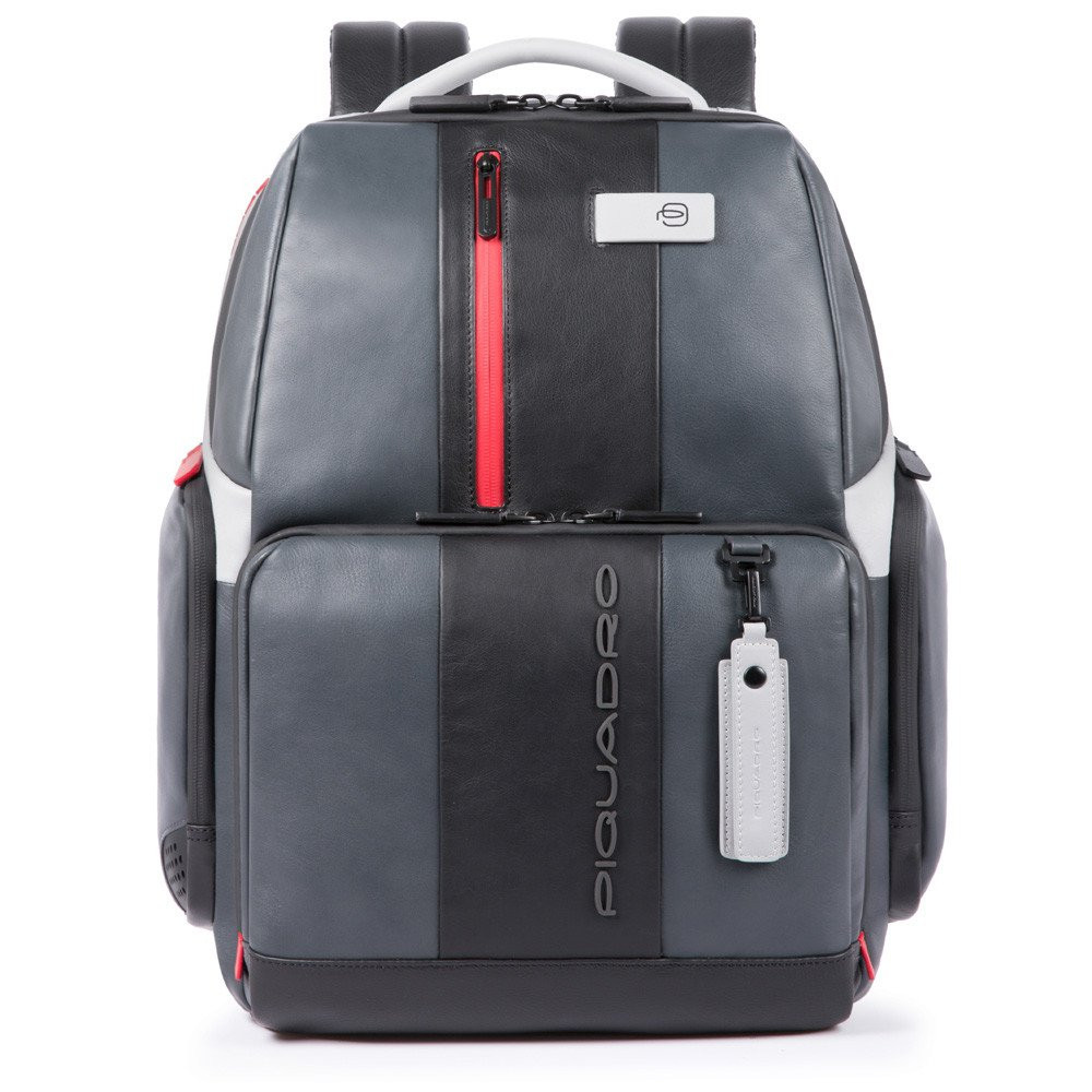 Piquadro Urban Fast Check PC Backpack 15.6&apos;&apos; Black/Grey