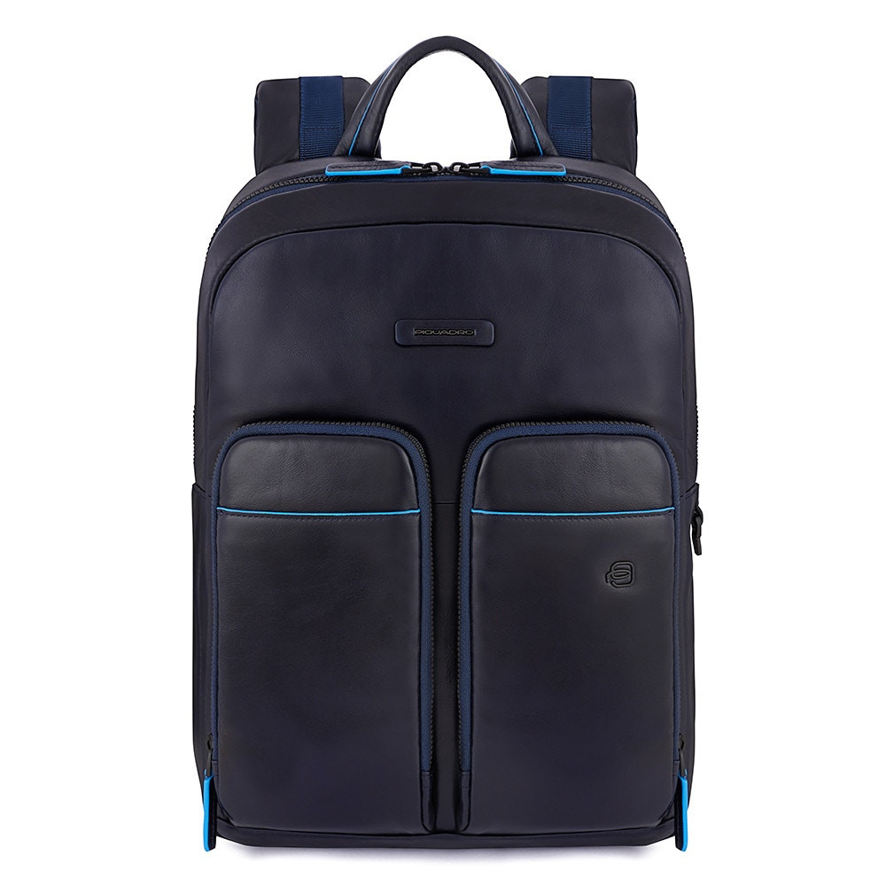 Piquadro Blue Square Revamp Pockets Laptop Backpack 13.3" Night Blue