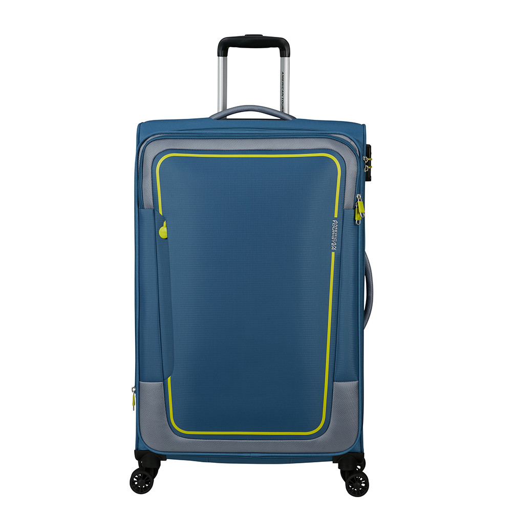American Tourister Pulsonic Spinner 81 Expandable Coronet Blue