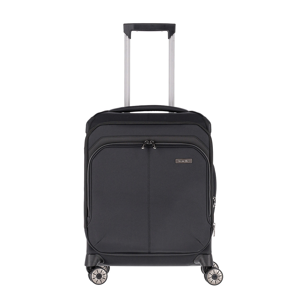 Travelite Priima 4 Wheel Handbagage Trolley 55 cm Expandable Black