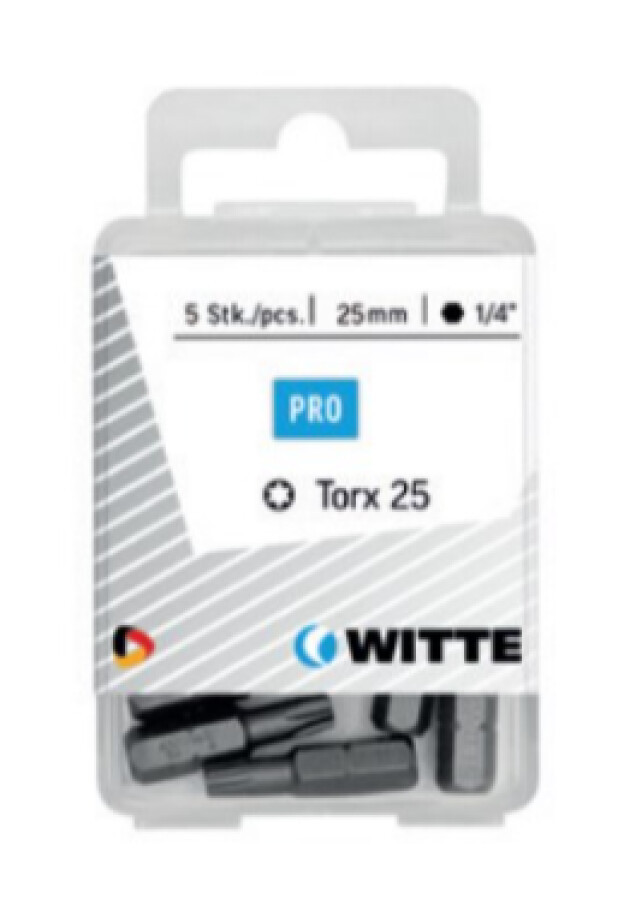 Witte torx bit [5x] - 1/4&apos;&apos; - T 30 - 25 mm