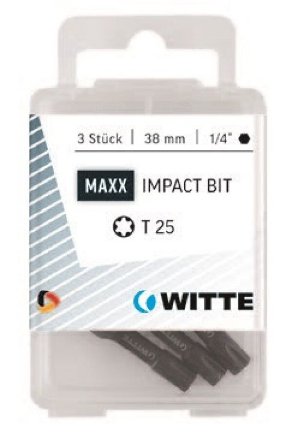 Witte torx bit MAXX Impact [3x] - 1/4&apos;&apos; - T 20 - 38mm