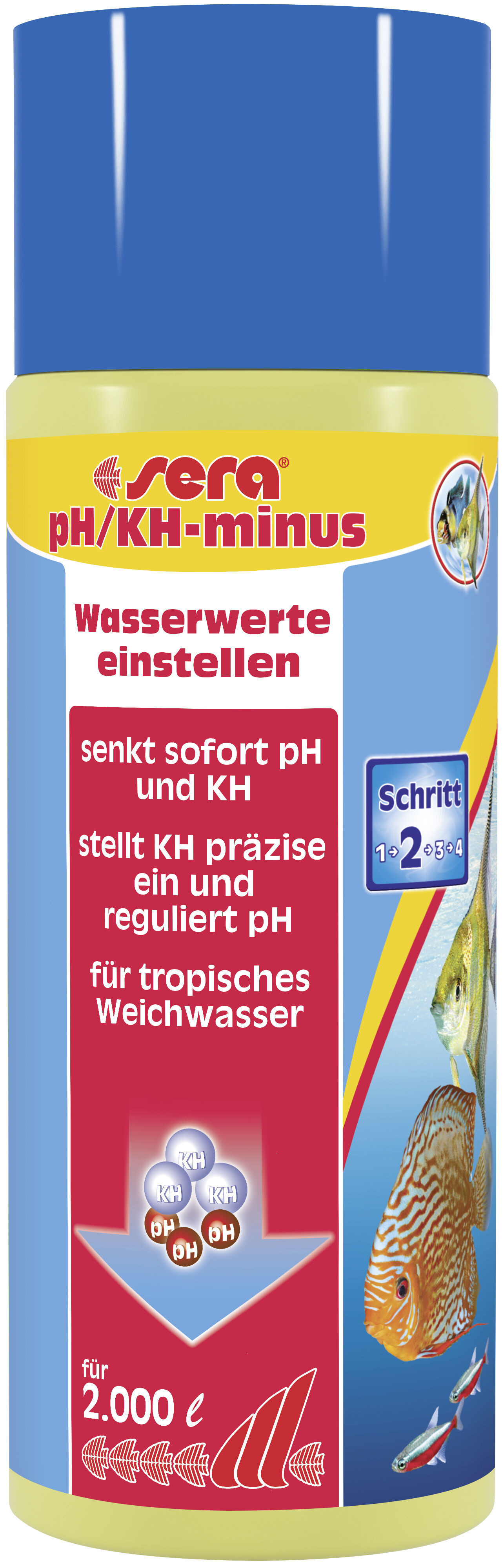 Sera pH/KH-minus 500ml voor Aquarium - Reguleert pH & KH voor Zachtwater Vissen