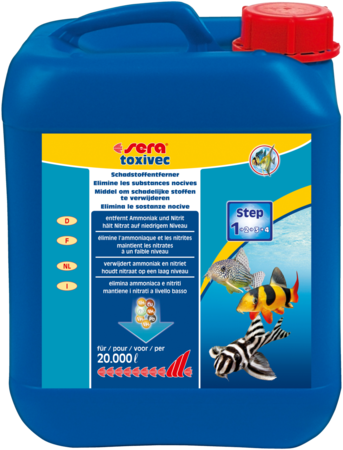 Sera Toxivec Waterconditioner 5000ml - Neutraliseert Ammoniak & Nitriet Snel in Aquariums