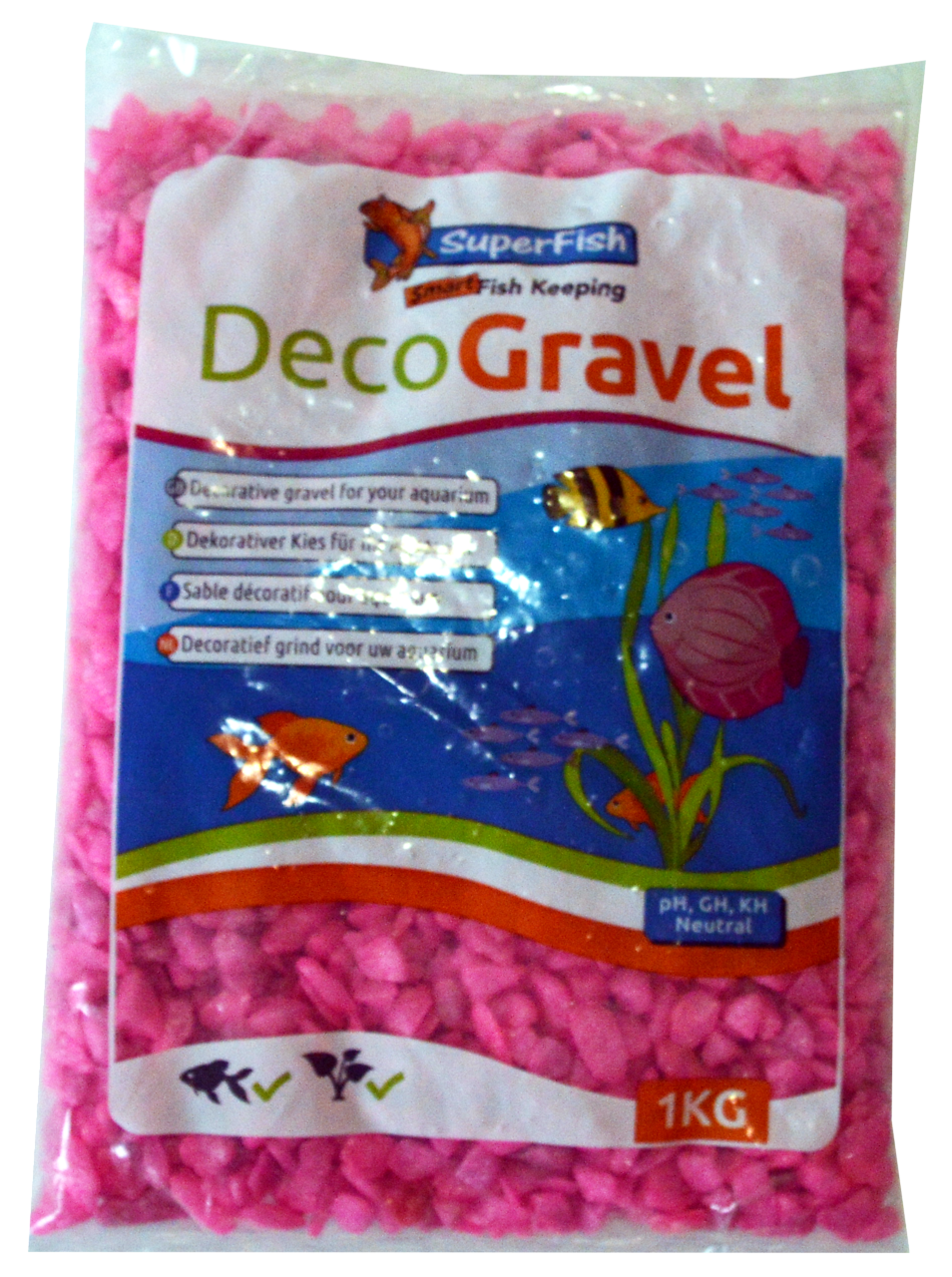 Superfish Deco Grind Neon Roze - Veilig Aquariumgrind, Decoratief 1kg