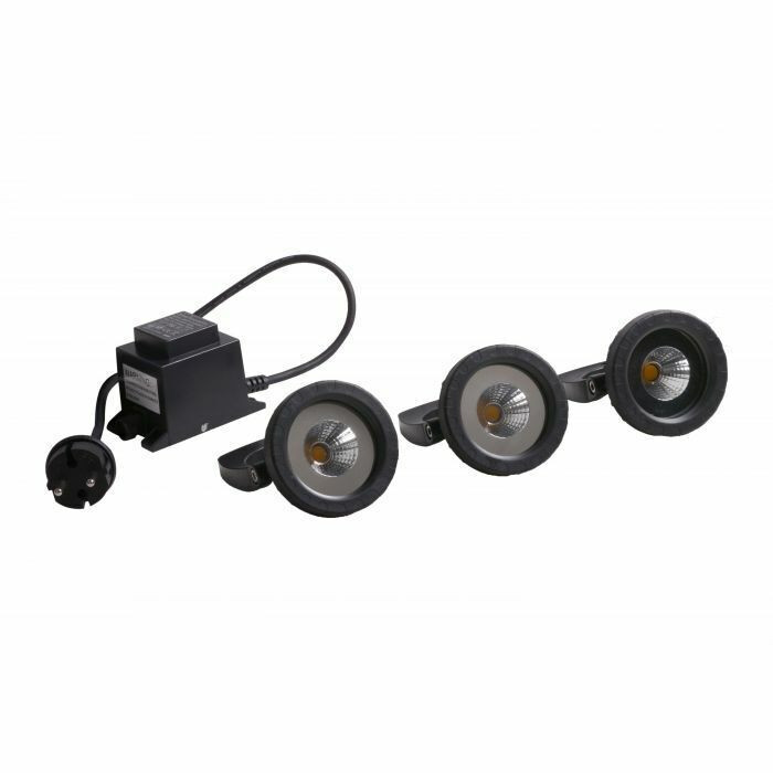 Aquaforte LED Fonteinverlichting - 3x6W Waterdichte Spotlights, Eenvoudige Installatie