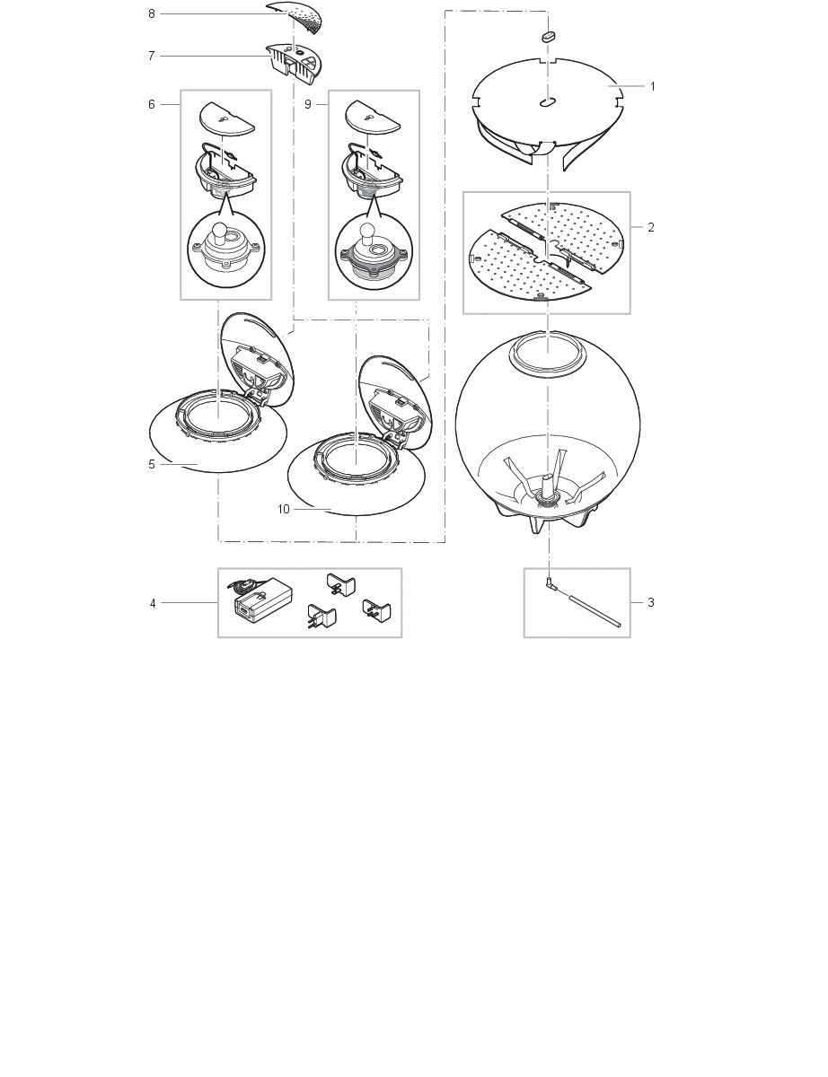 biOrb AIR verv.deksel wit m. licht nieuw