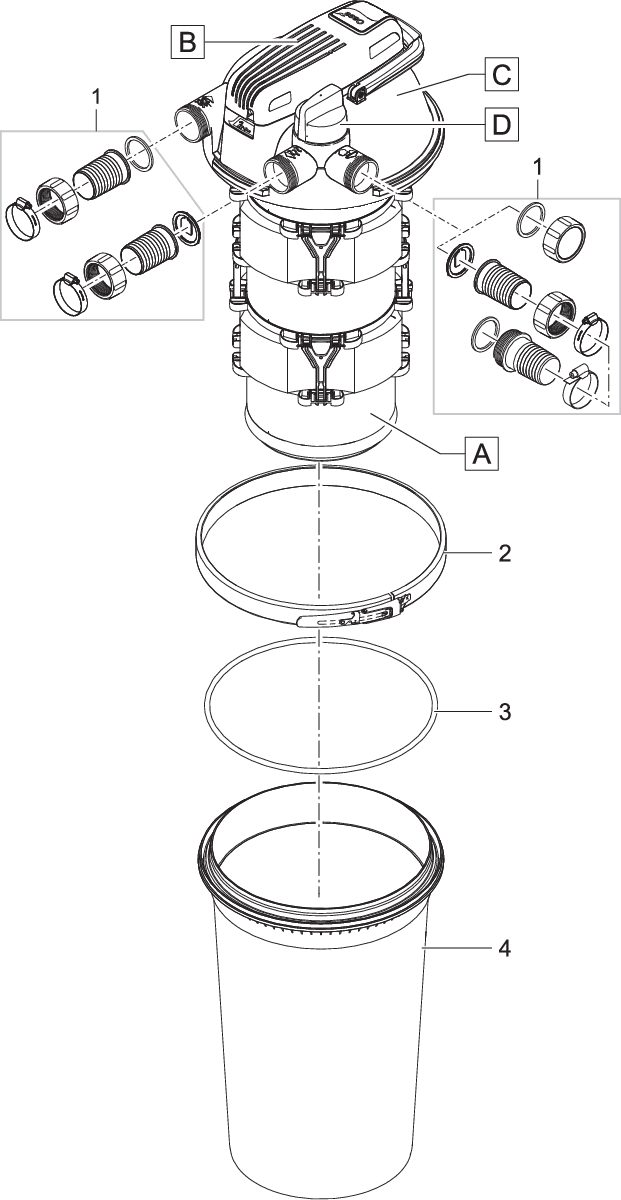 Oase O-ring Viton 42x5mm SH50 Ingevet - Duurzame Waterdichte Afdichting voor Vijveronderhoud