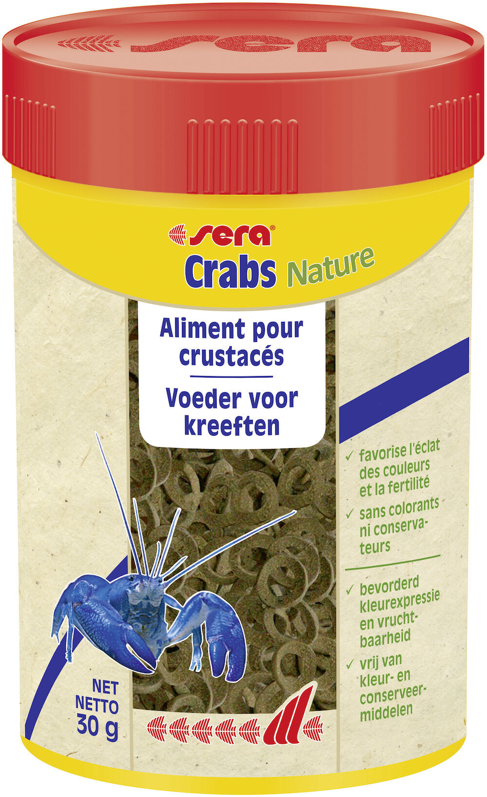 Sera Crabs Nature 100 ml - Compleet Rivierkreeftenvoer Zonder Additieven