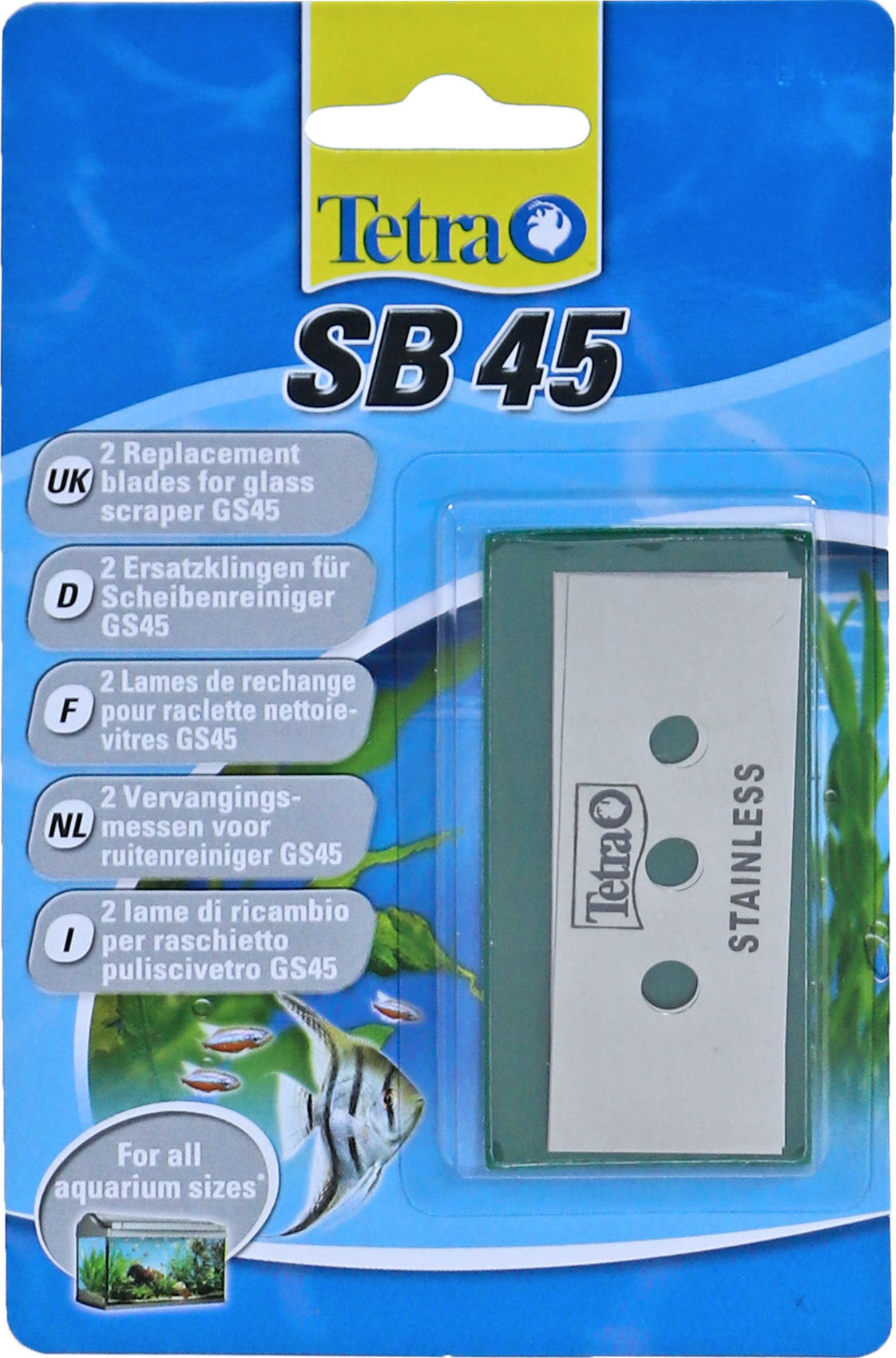 Tetra Vervangingsmesjes 2-Pack - Duurzame GS 45 Glaswandreiniger Mesjes