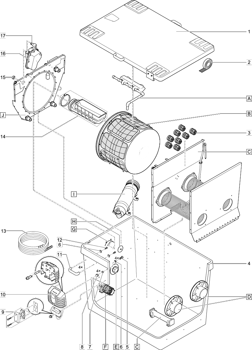 Oase Scheidingswand Compact L | Eenvoudige Installatie & Duurzaam | Speciaal voor Compact L-systemen