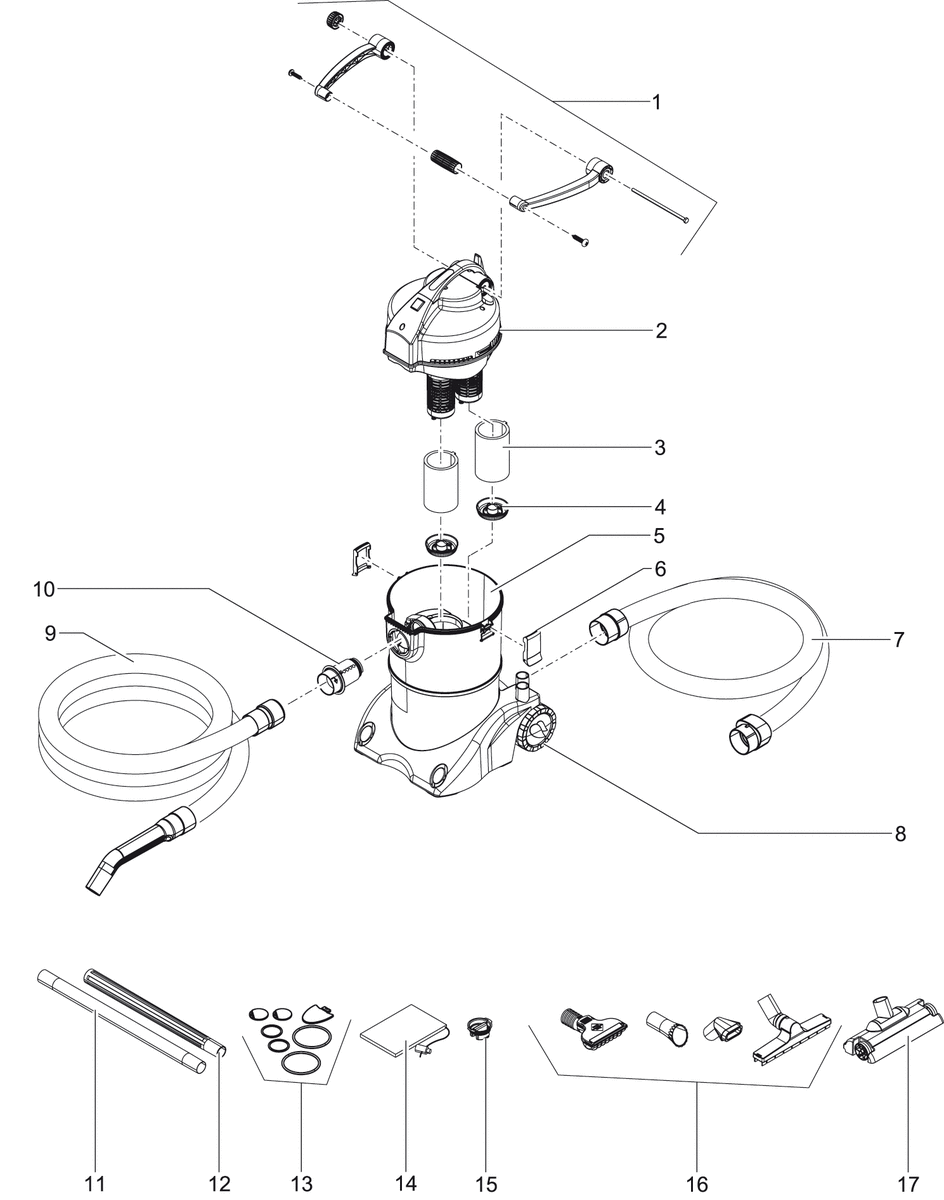 Oase Vervangende Beugelgreep PondoVac 3/4/5 - Comfortabele Ergonomische Vijveronderhoud Accessoire