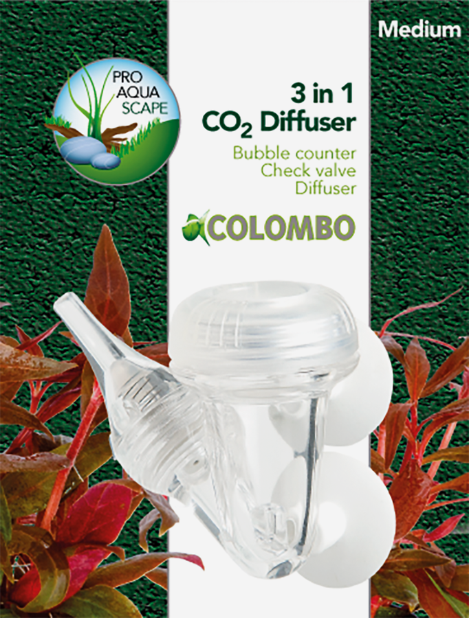 Colombo CO2 3-1 Diffusor Medium - Multifunctionele Verzorging voor Middelgrote Aquaria