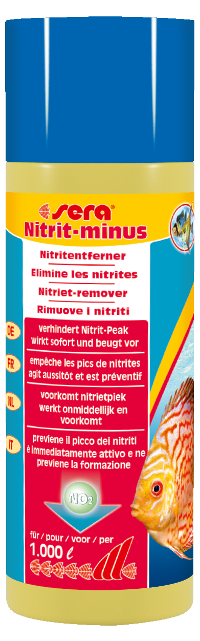 Sera Nitrit-minus 250ml - Directe Nitrietbescherming voor Aquariums, Veilig voor Vissen